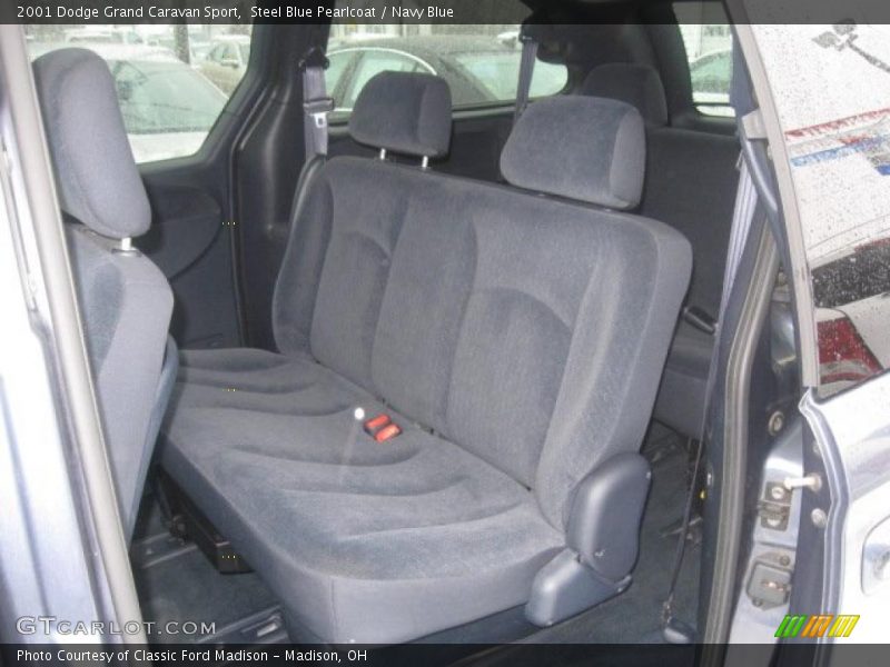 Steel Blue Pearlcoat / Navy Blue 2001 Dodge Grand Caravan Sport