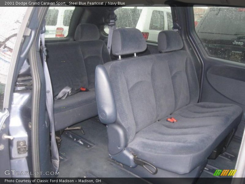 Steel Blue Pearlcoat / Navy Blue 2001 Dodge Grand Caravan Sport