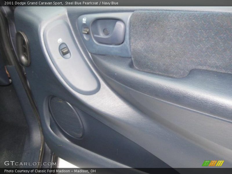 Steel Blue Pearlcoat / Navy Blue 2001 Dodge Grand Caravan Sport