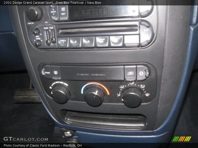 Steel Blue Pearlcoat / Navy Blue 2001 Dodge Grand Caravan Sport