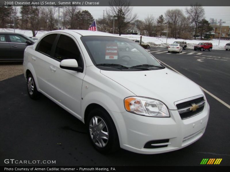 Summit White / Charcoal 2008 Chevrolet Aveo LS Sedan