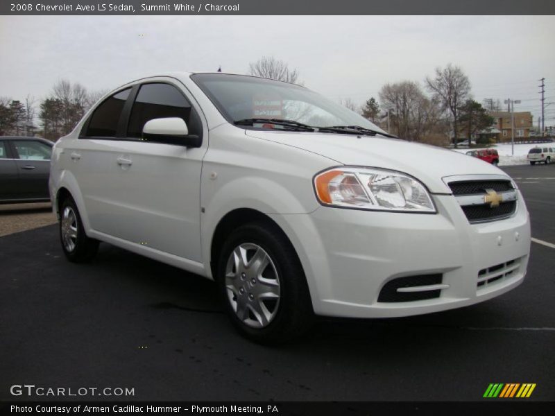 Summit White / Charcoal 2008 Chevrolet Aveo LS Sedan