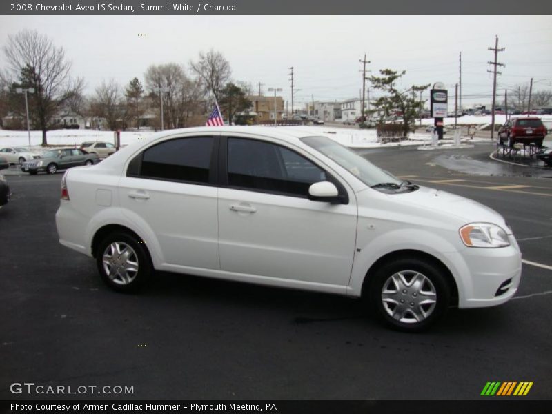 Summit White / Charcoal 2008 Chevrolet Aveo LS Sedan