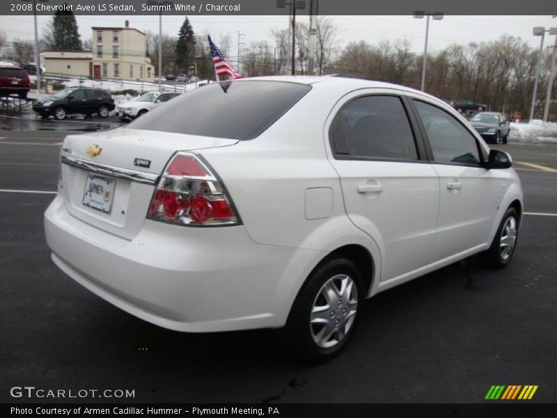 Summit White / Charcoal 2008 Chevrolet Aveo LS Sedan