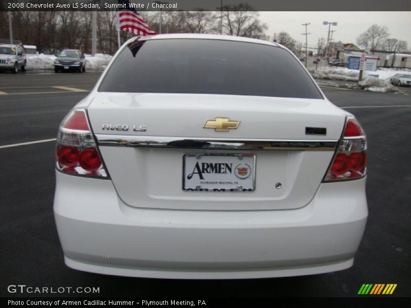 Summit White / Charcoal 2008 Chevrolet Aveo LS Sedan