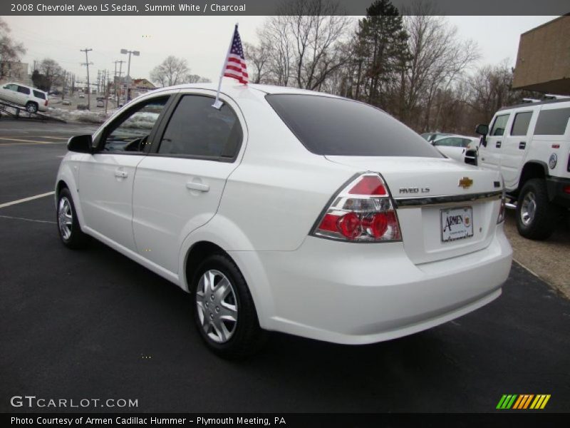 Summit White / Charcoal 2008 Chevrolet Aveo LS Sedan