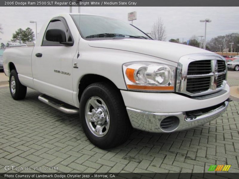 Bright White / Medium Slate Gray 2006 Dodge Ram 2500 SLT Regular Cab