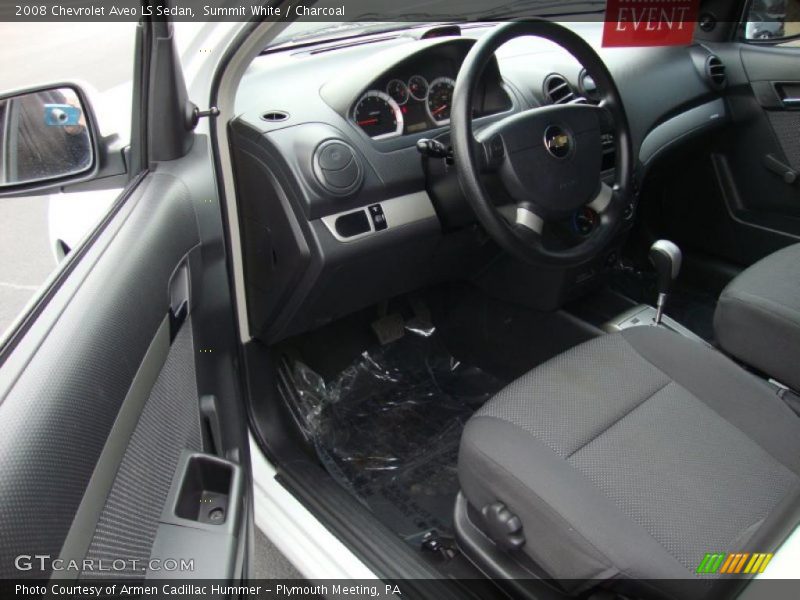 Summit White / Charcoal 2008 Chevrolet Aveo LS Sedan
