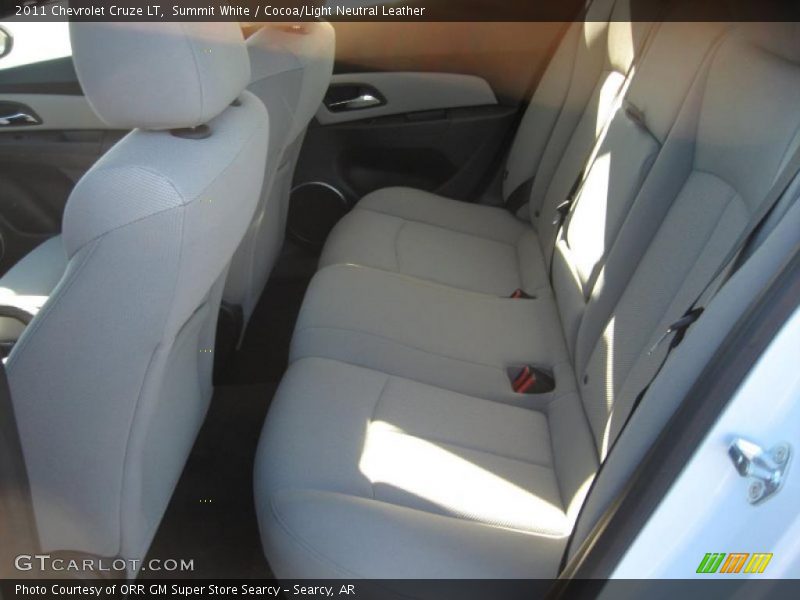 Summit White / Cocoa/Light Neutral Leather 2011 Chevrolet Cruze LT