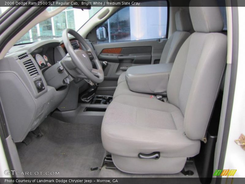 Bright White / Medium Slate Gray 2006 Dodge Ram 2500 SLT Regular Cab