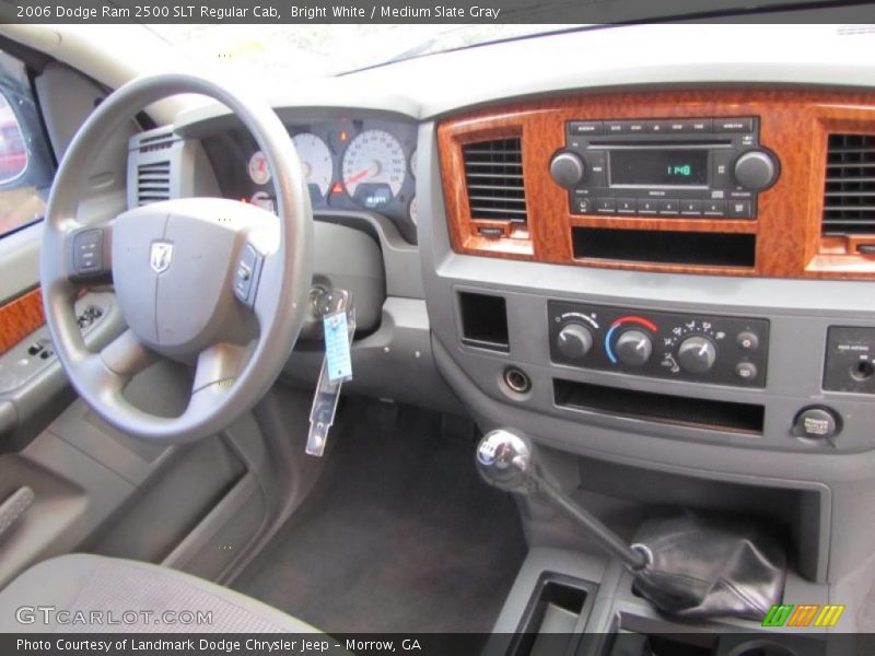 Bright White / Medium Slate Gray 2006 Dodge Ram 2500 SLT Regular Cab
