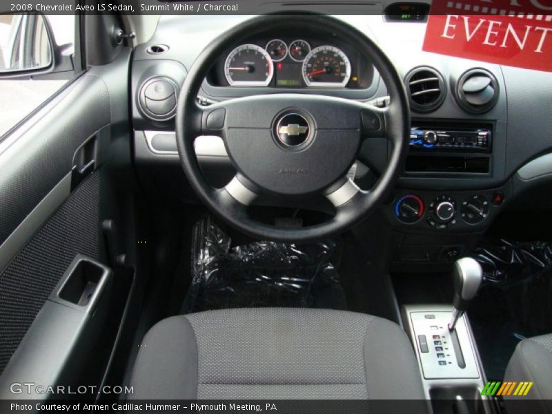 Summit White / Charcoal 2008 Chevrolet Aveo LS Sedan