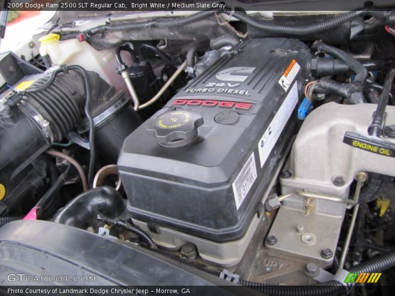 Bright White / Medium Slate Gray 2006 Dodge Ram 2500 SLT Regular Cab