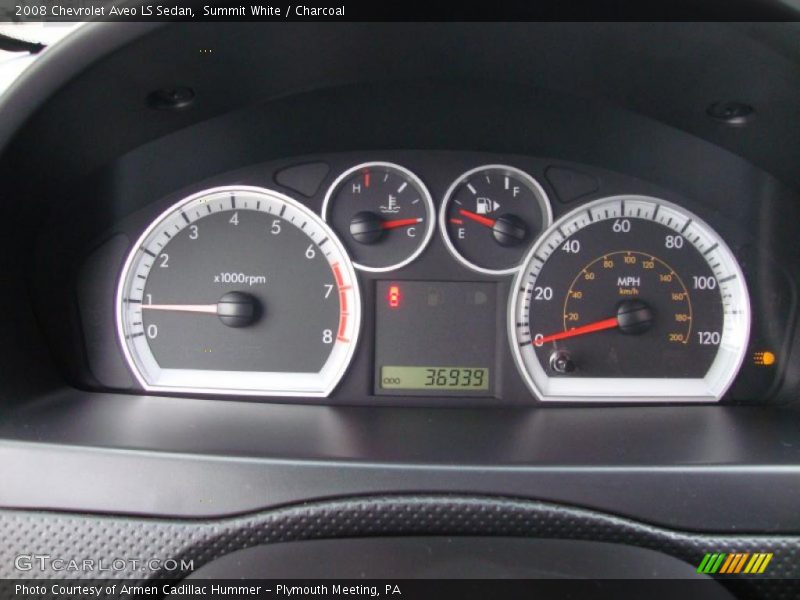 Summit White / Charcoal 2008 Chevrolet Aveo LS Sedan