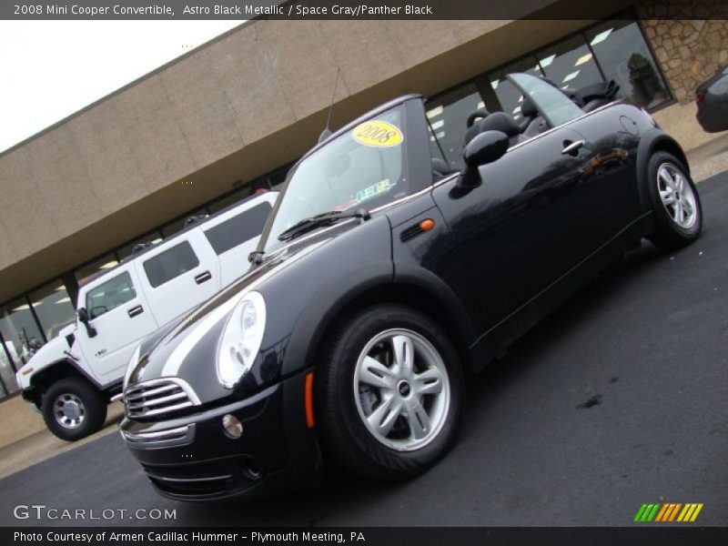 Astro Black Metallic / Space Gray/Panther Black 2008 Mini Cooper Convertible