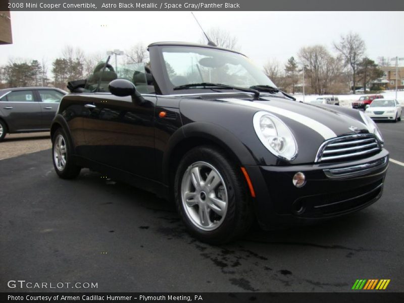 Astro Black Metallic / Space Gray/Panther Black 2008 Mini Cooper Convertible