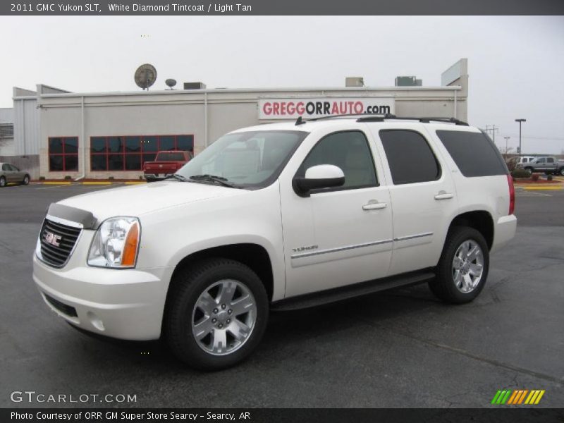 White Diamond Tintcoat / Light Tan 2011 GMC Yukon SLT