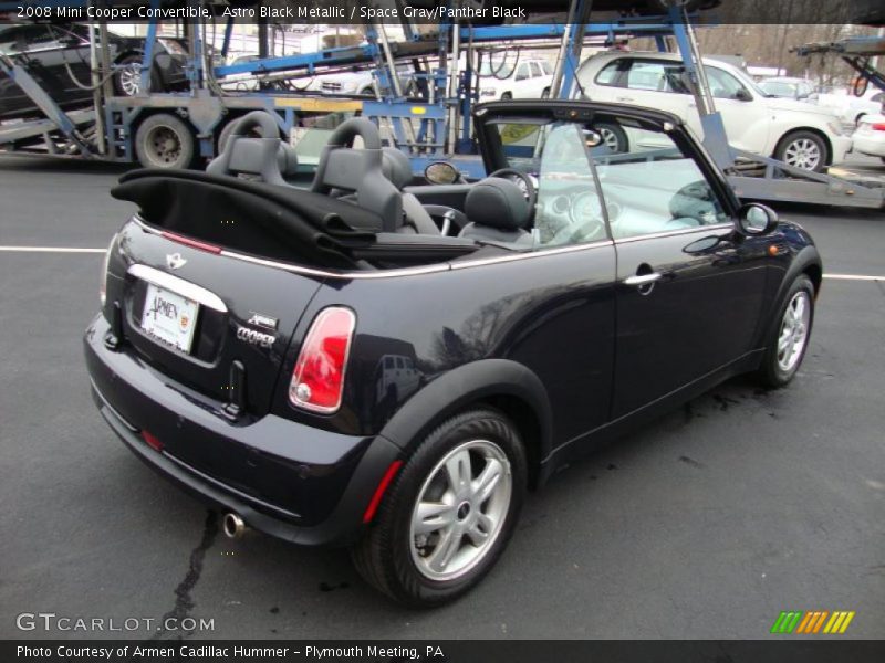 Astro Black Metallic / Space Gray/Panther Black 2008 Mini Cooper Convertible