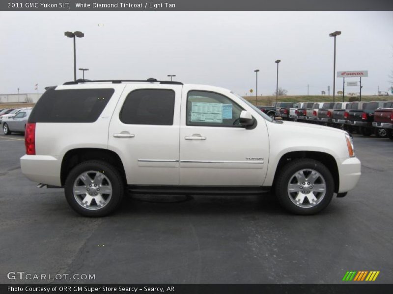White Diamond Tintcoat / Light Tan 2011 GMC Yukon SLT