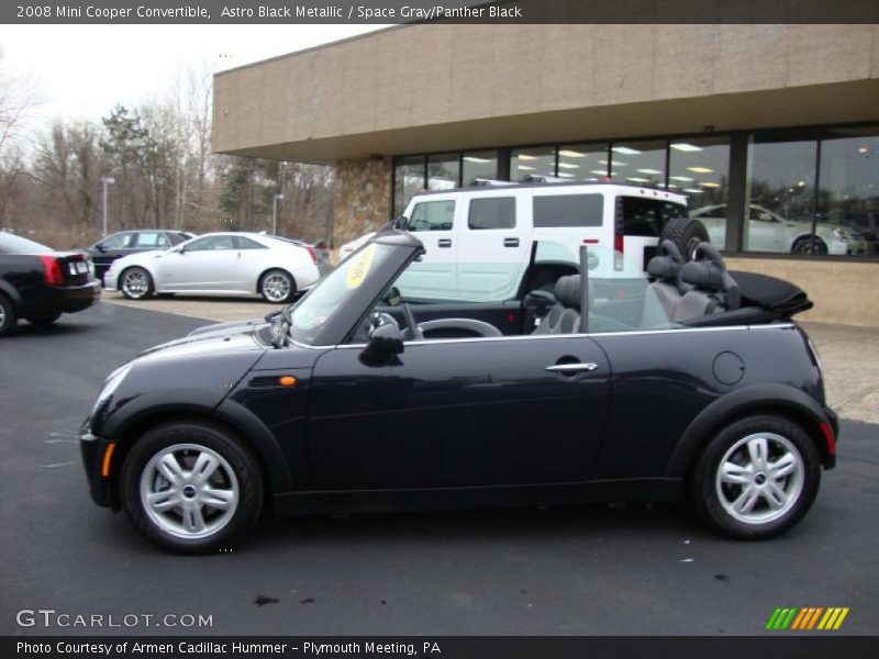 Astro Black Metallic / Space Gray/Panther Black 2008 Mini Cooper Convertible