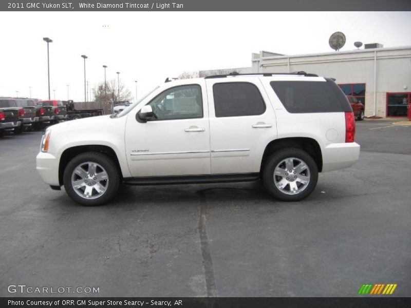 White Diamond Tintcoat / Light Tan 2011 GMC Yukon SLT