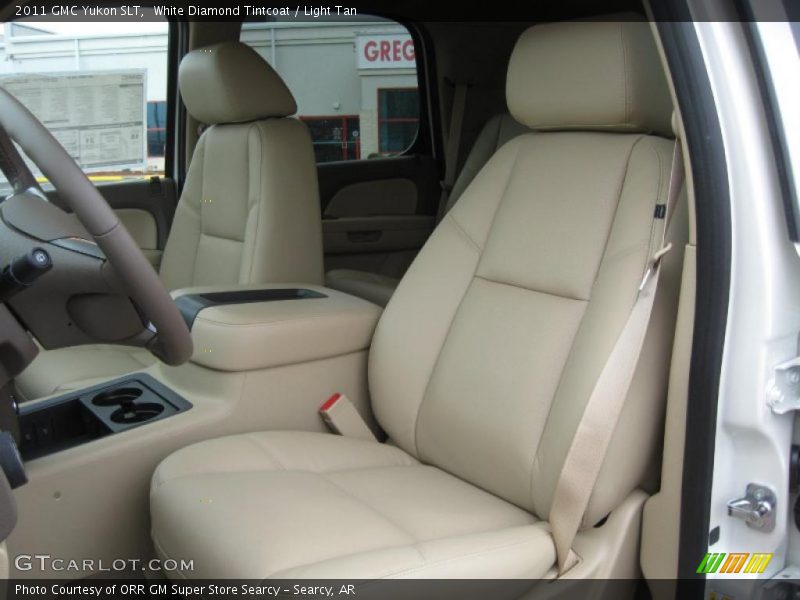 White Diamond Tintcoat / Light Tan 2011 GMC Yukon SLT