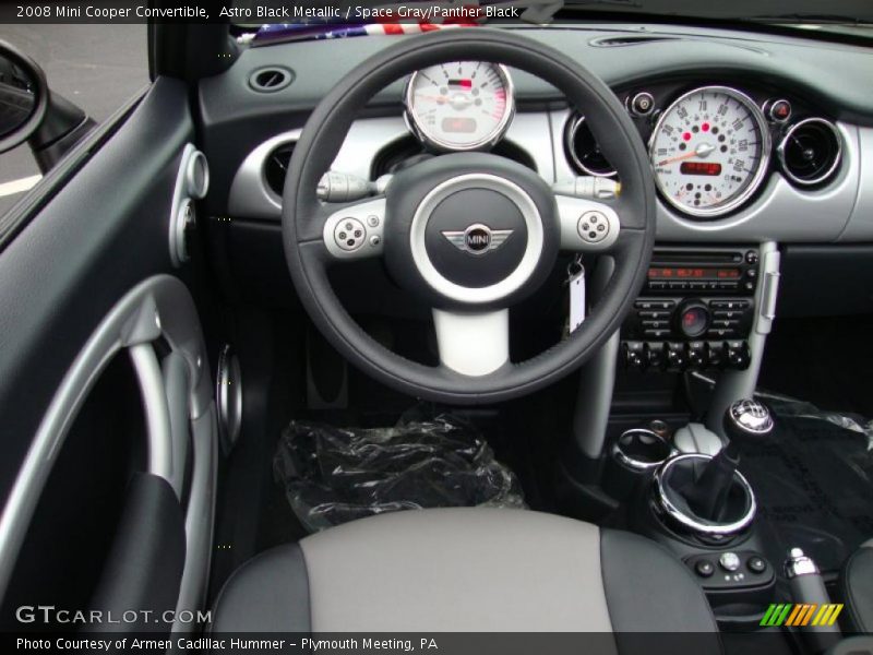 Astro Black Metallic / Space Gray/Panther Black 2008 Mini Cooper Convertible