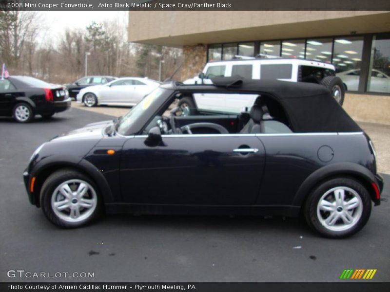 Astro Black Metallic / Space Gray/Panther Black 2008 Mini Cooper Convertible