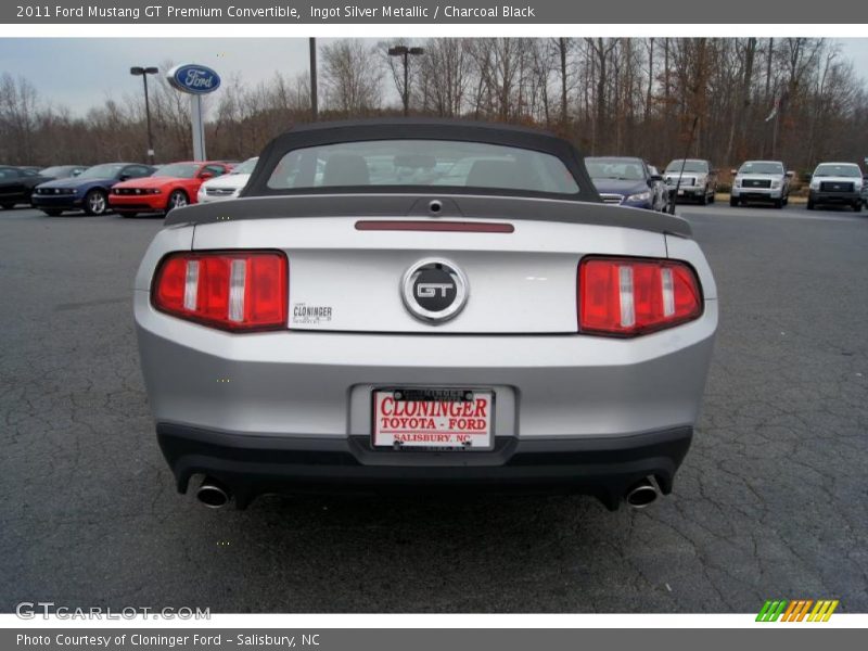 Ingot Silver Metallic / Charcoal Black 2011 Ford Mustang GT Premium Convertible