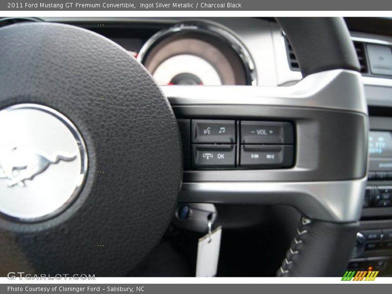 Controls of 2011 Mustang GT Premium Convertible