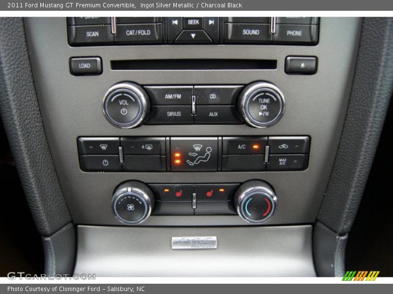 Controls of 2011 Mustang GT Premium Convertible
