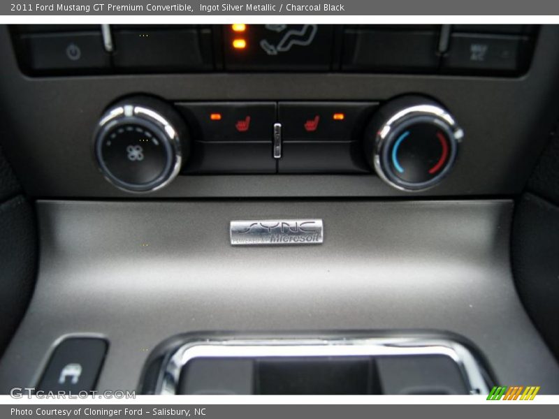 Controls of 2011 Mustang GT Premium Convertible