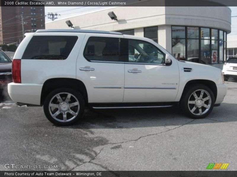 White Diamond / Cocoa/Light Cashmere 2008 Cadillac Escalade AWD