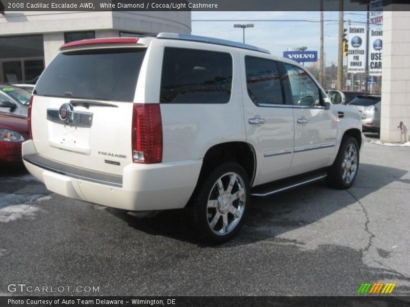 White Diamond / Cocoa/Light Cashmere 2008 Cadillac Escalade AWD
