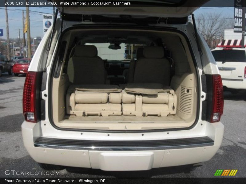 White Diamond / Cocoa/Light Cashmere 2008 Cadillac Escalade AWD
