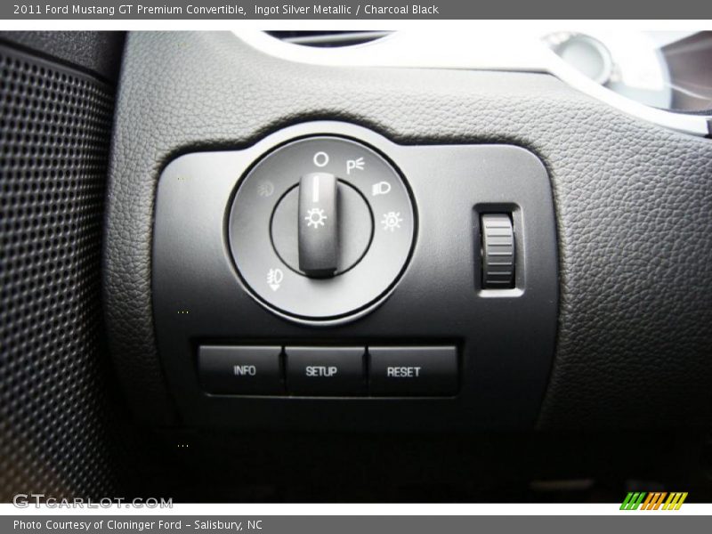 Controls of 2011 Mustang GT Premium Convertible