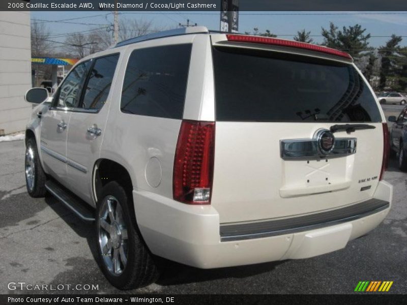 White Diamond / Cocoa/Light Cashmere 2008 Cadillac Escalade AWD