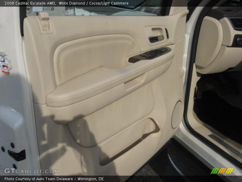 White Diamond / Cocoa/Light Cashmere 2008 Cadillac Escalade AWD