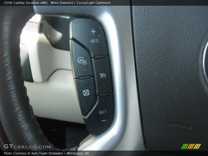White Diamond / Cocoa/Light Cashmere 2008 Cadillac Escalade AWD