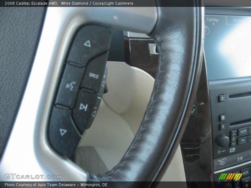 White Diamond / Cocoa/Light Cashmere 2008 Cadillac Escalade AWD