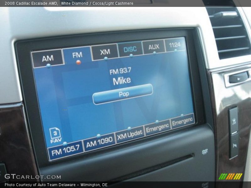 White Diamond / Cocoa/Light Cashmere 2008 Cadillac Escalade AWD