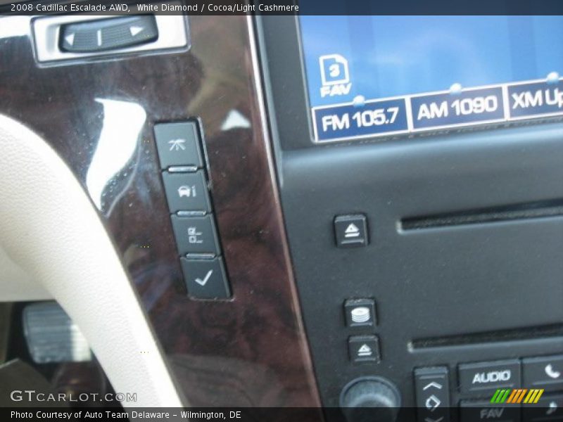White Diamond / Cocoa/Light Cashmere 2008 Cadillac Escalade AWD