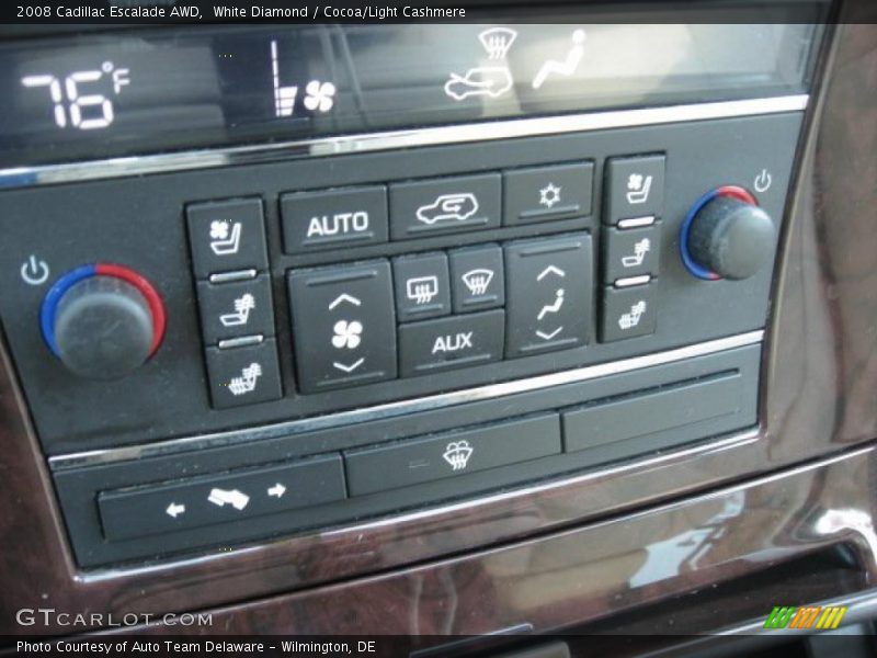 White Diamond / Cocoa/Light Cashmere 2008 Cadillac Escalade AWD