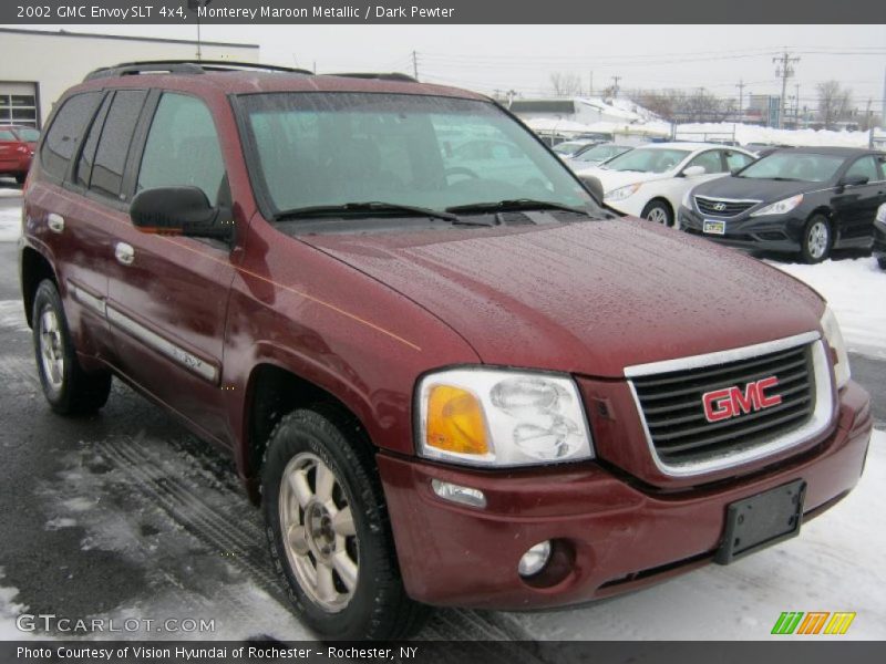 Monterey Maroon Metallic / Dark Pewter 2002 GMC Envoy SLT 4x4