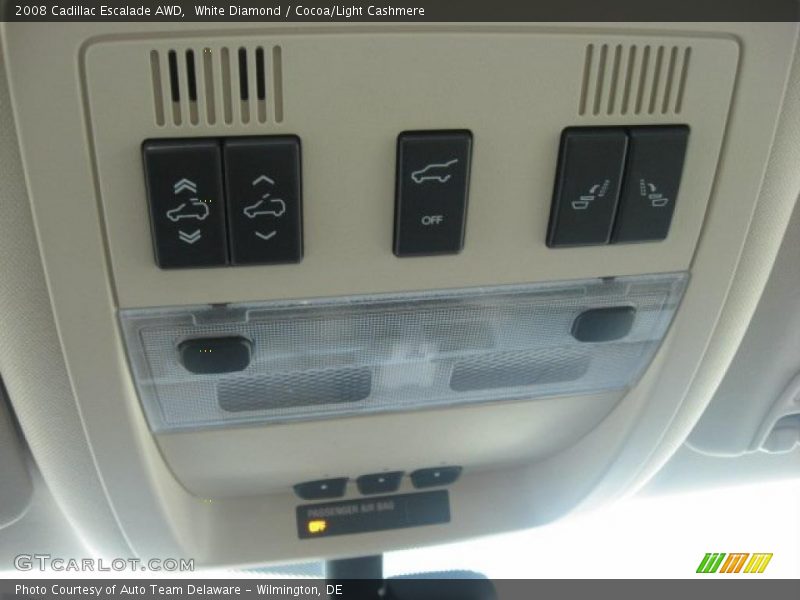White Diamond / Cocoa/Light Cashmere 2008 Cadillac Escalade AWD