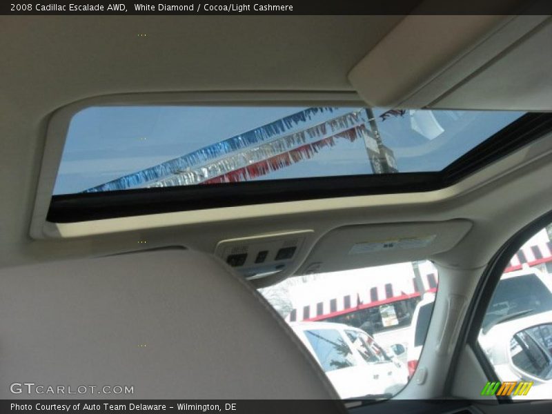 White Diamond / Cocoa/Light Cashmere 2008 Cadillac Escalade AWD