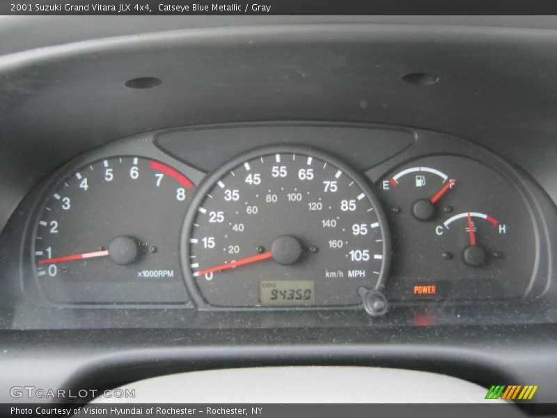  2001 Grand Vitara JLX 4x4 JLX 4x4 Gauges