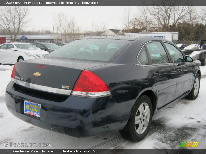 Imperial Blue Metallic / Ebony Black 2008 Chevrolet Impala LS