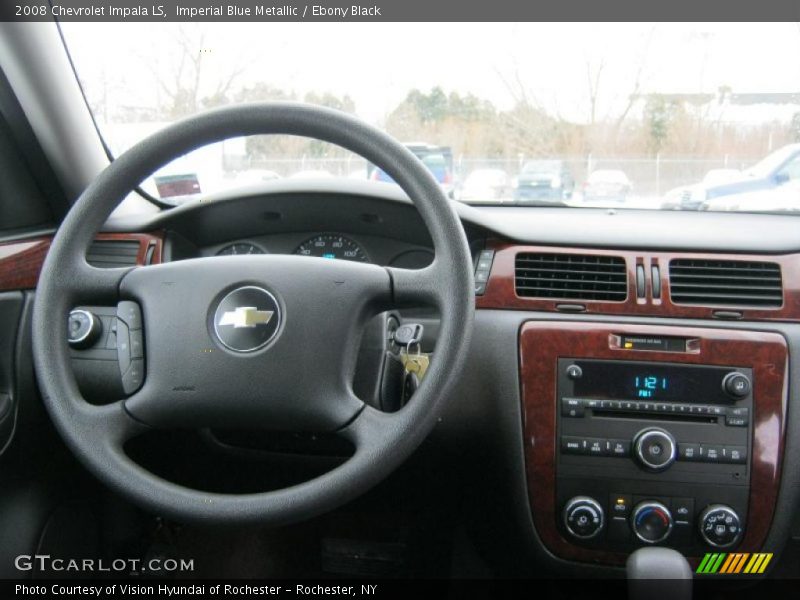 Imperial Blue Metallic / Ebony Black 2008 Chevrolet Impala LS
