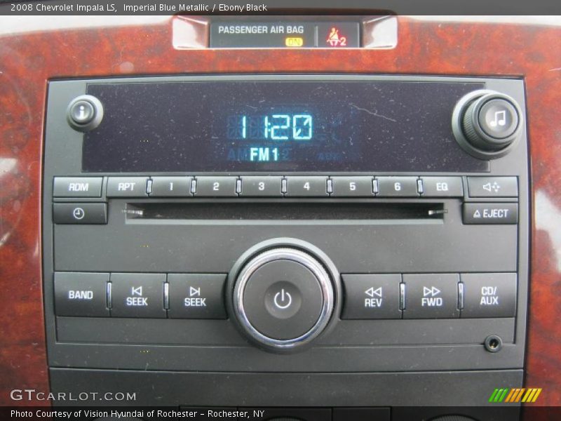 Imperial Blue Metallic / Ebony Black 2008 Chevrolet Impala LS